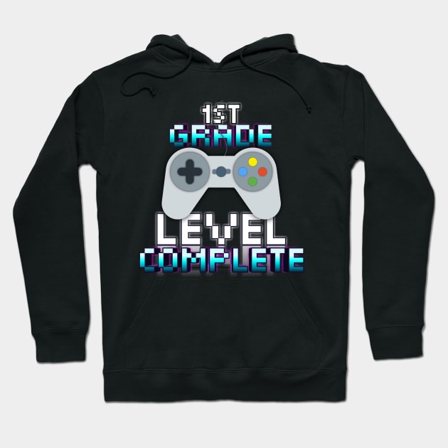 1st Grade Kids Gamer School Hoodie by MaystarUniverse